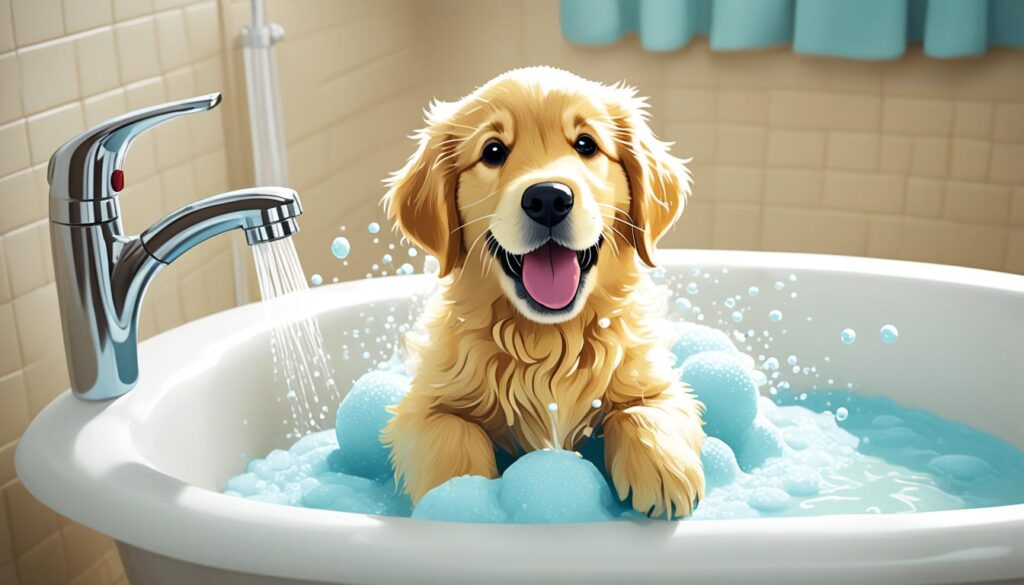 dog bathing